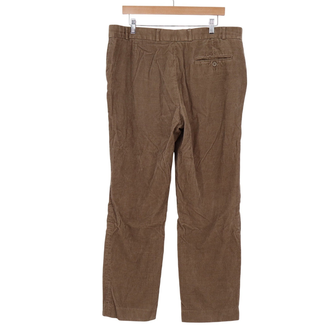 James Pringle Pants Mens 40W Corduroy Brown Straight Leg Casual Excellent