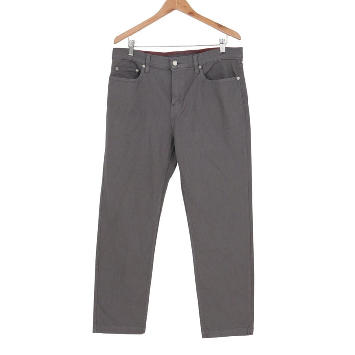 American Giant Roughneck Jeans Mens 34X30 Gray Canvas Cotton Stretch Straight