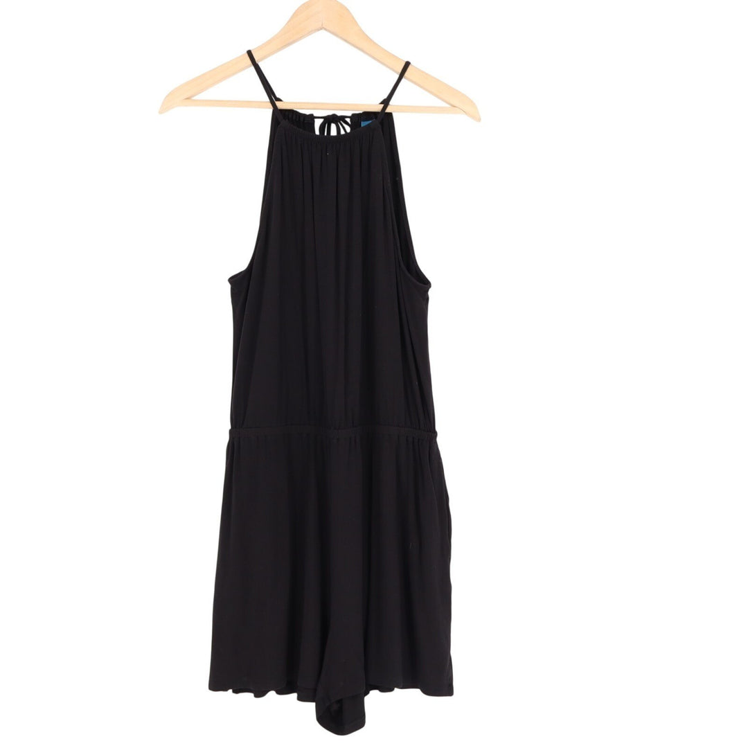Old Navy Jumpsuits Womens Medium Petite Black Pleated Sleeveless Slash Pockets