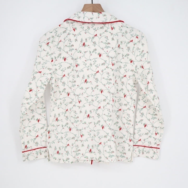 Charter Club Intimates Sleepshirt Womens PS White Floral Stretch Notch Collar