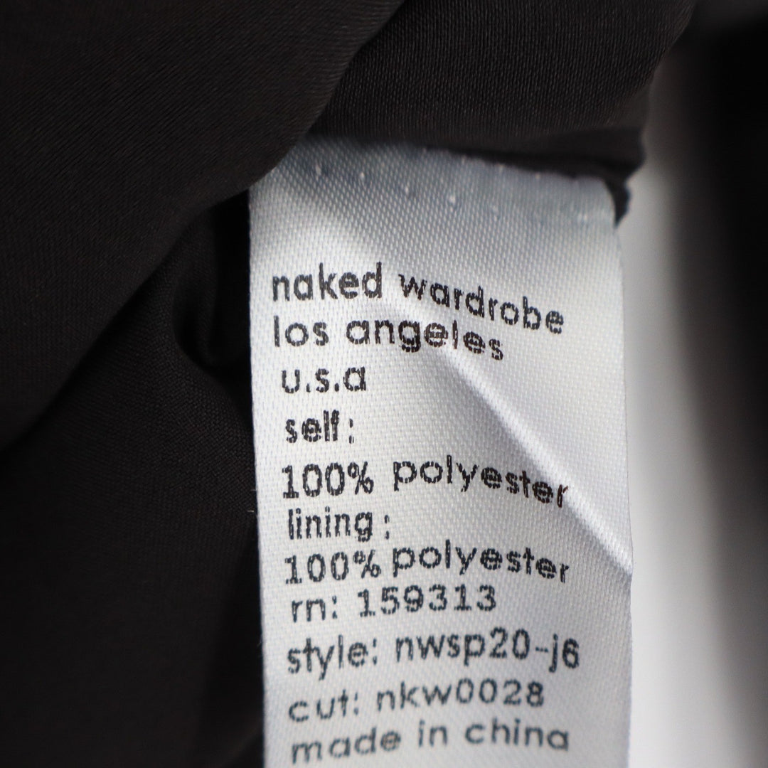 Naked Wardrobe Black Garter Corset Cropped Blazer Jacket NWSP20-J6 Mens Size M