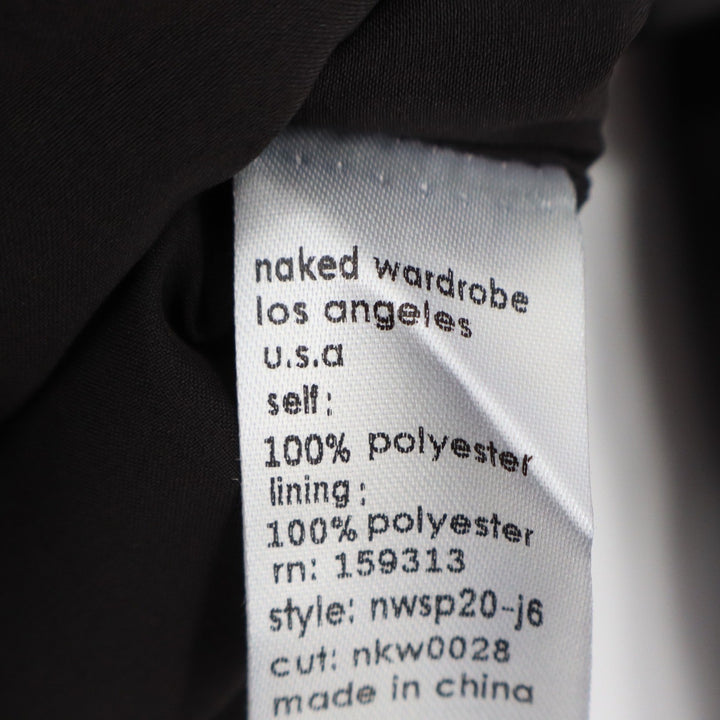Naked Wardrobe Black Garter Corset Cropped Blazer Jacket NWSP20-J6 Mens Size M