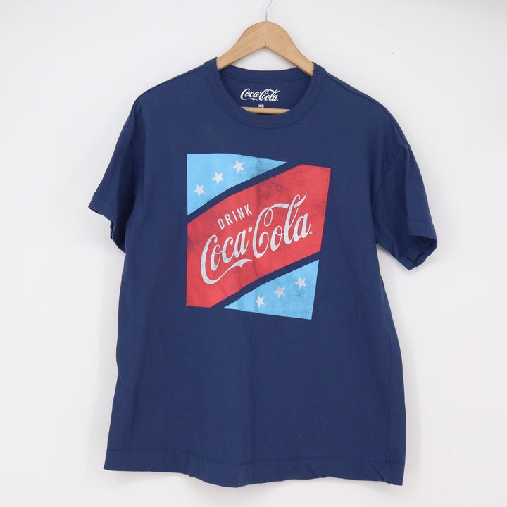 Coca-Cola T-Shirt Unisex XS Mad Engine Navy Blue Graphic Logo Americana