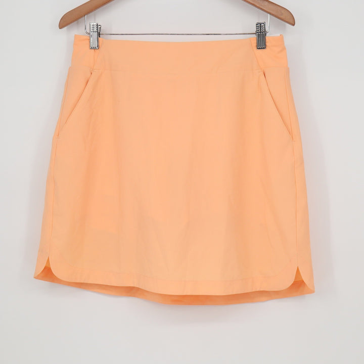 Walter Hagen Performance 11 Golf Skort Peach Orange Womens Medium Pull On