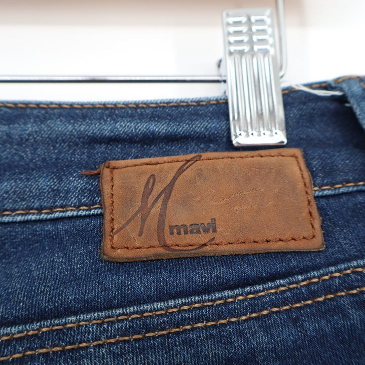 Mavi Jeans Womens W32 Blue Denim Cotton Stretch 5-Pockets Mid Rise Skinny Leg