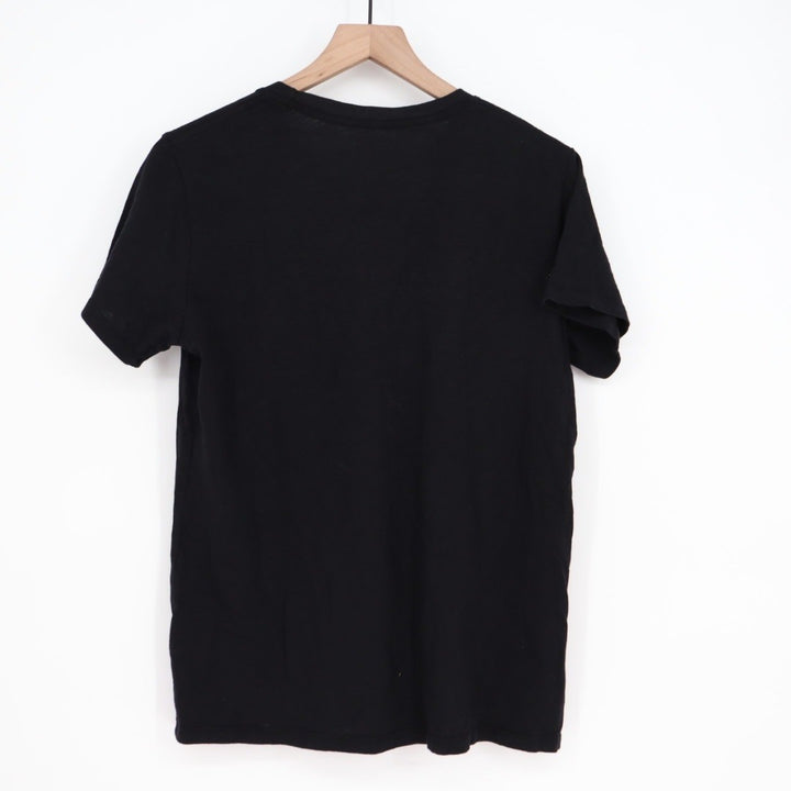 AMERICAN GIANT Black Crew Neck T Shirt XL Made in USA Cotton Short Sleeve