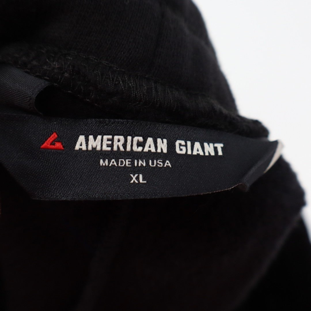 American Giant Classic Sweatpants Mens XL Black Drawstring Tapered Leg Jogger