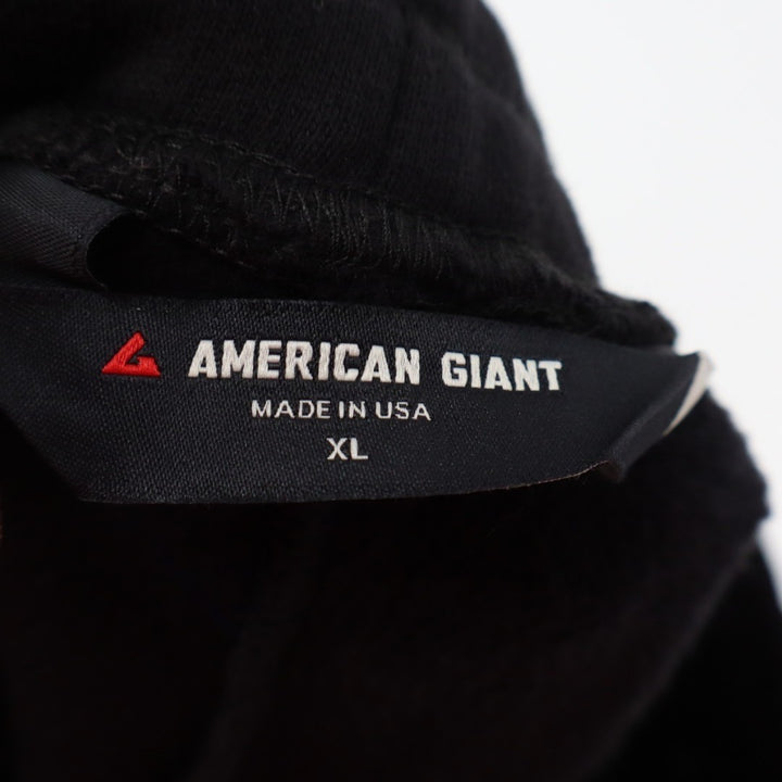 American Giant Classic Sweatpants Mens XL Black Drawstring Tapered Leg Jogger