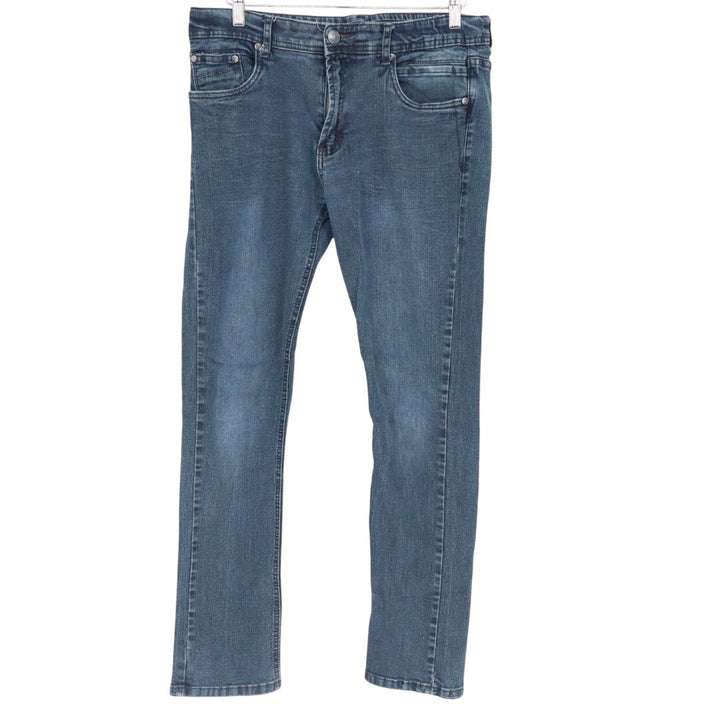 PD&C Flex Stretch Blue Wash Denim Jeans Men's 34x32 Slim Fit Casual