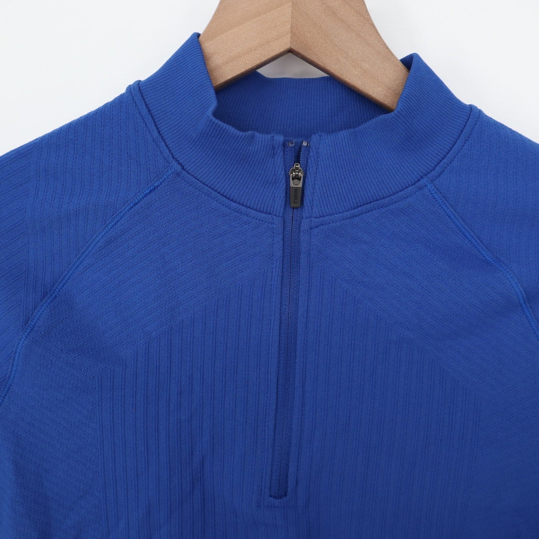 DSG Womens Momentum Seamless 1/4 Zip Pullover Team Royal Blue Small