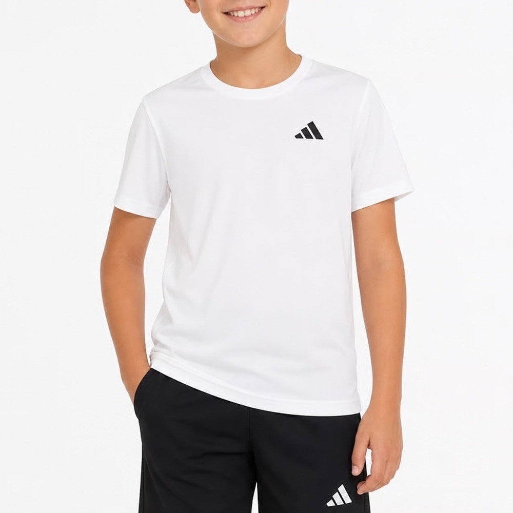 Adidas Boys SS Heat Map Soccer Tee White AA8116 Size L 14/16 NWT