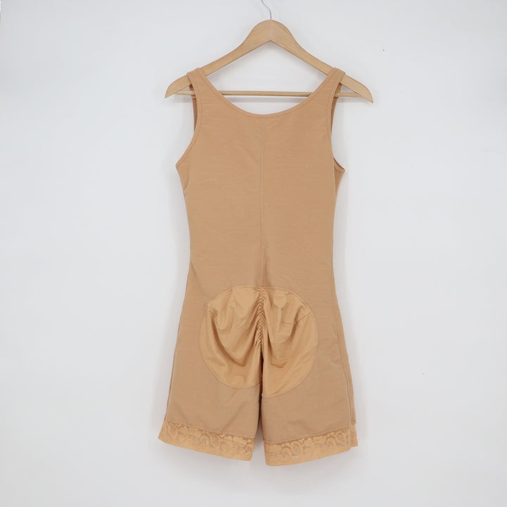 Womens XL Nude Shapewear Bodysuit Faja Butt Lifting Tummy Control Zipper XL