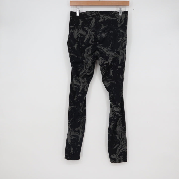 Gymshark Adapt Animal Seamless Leggings Black Grey Marble Ruched Large