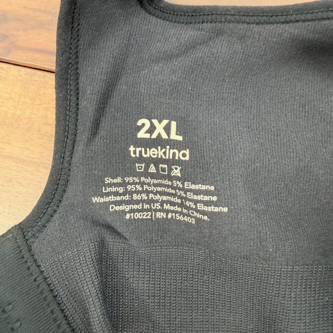 Truekind Daily Comfort Wirefree Shaper Bra Black 2XL