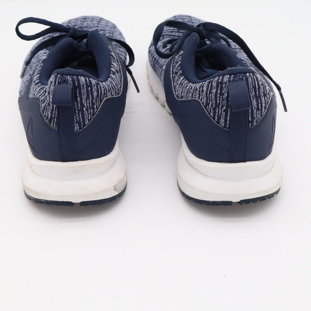 Reebok Womens Space Dye Knit Running Shoes Navy Blue White Size 10