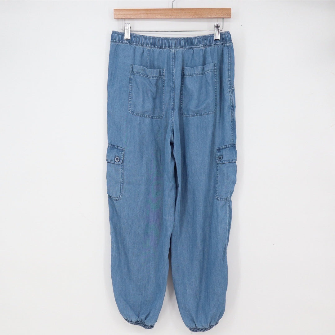beachlunchlounge Joggers Women's S Blue Lyocell Cargo Elastic Excellent