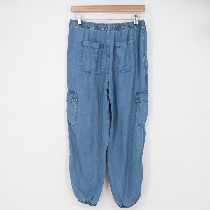 beachlunchlounge Joggers Women's S Blue Lyocell Cargo Elastic Excellent