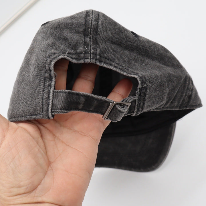 Unbranded Baseball Cap Women OS Dad Hat Black Dog Mom Paw Print Excellent