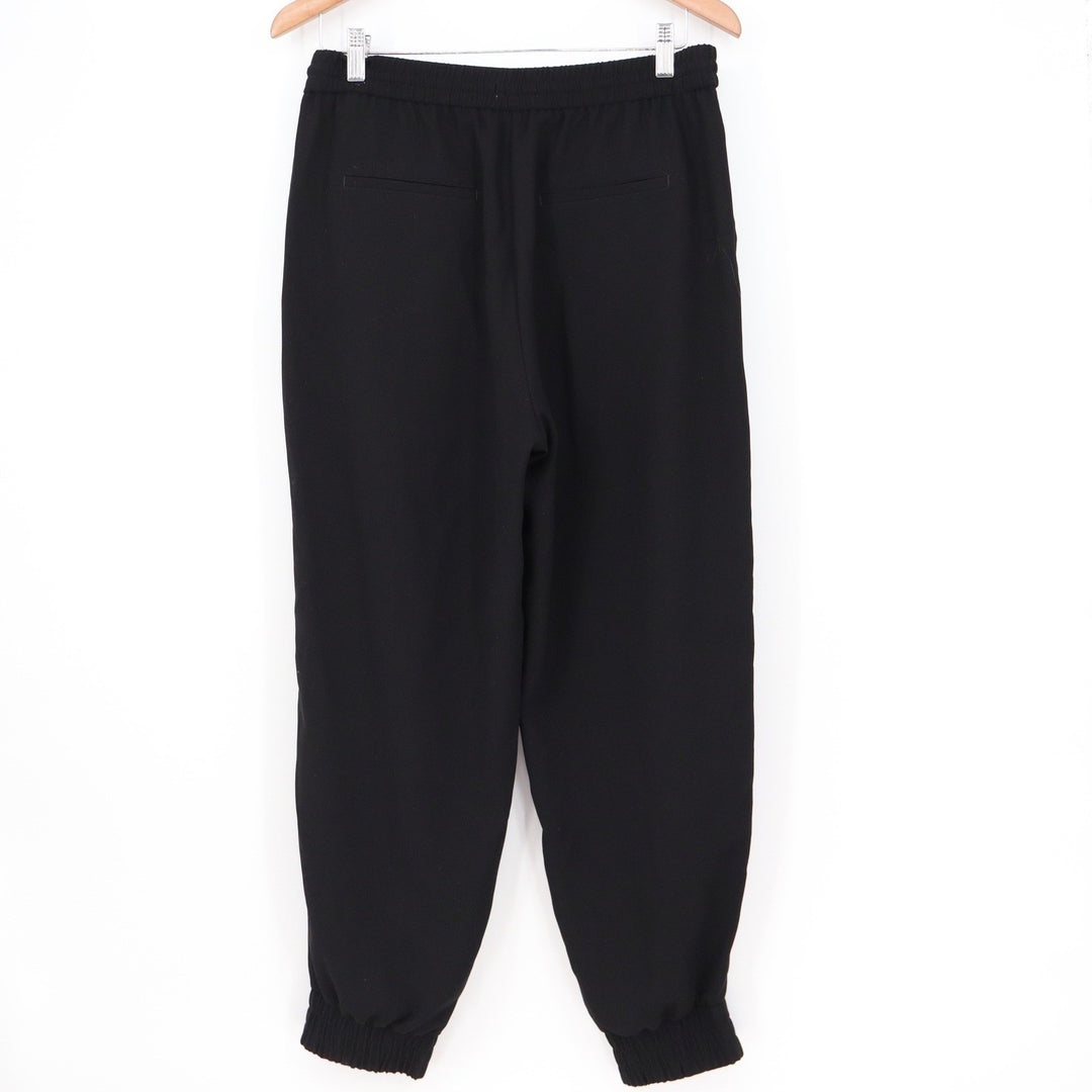 Express Black Woven Jogger Pants Elastic Drawstring Waist Size Medium
