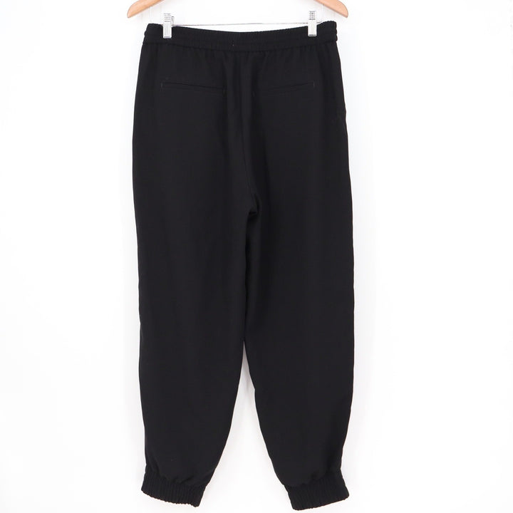 Express Black Woven Jogger Pants Elastic Drawstring Waist Size Medium