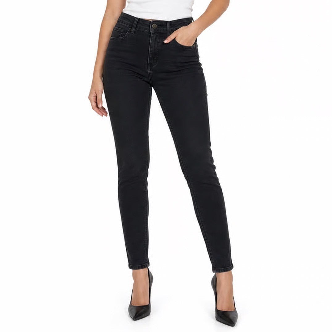 Talbots Flawless High Rise Jegging Ankle Jeans Black Womens 4P Petite