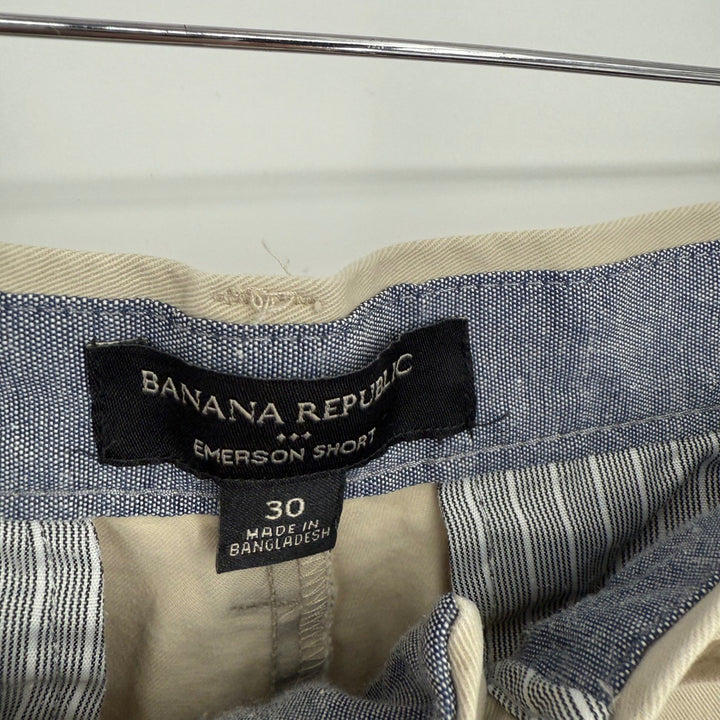 Banana Republic Emerson Short Khaki Chino Flat Front Men Size 30