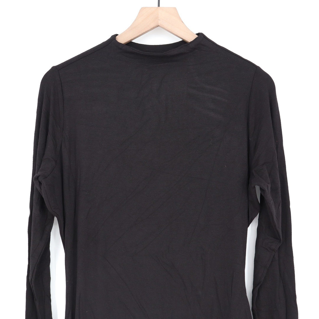 Naked Wardrobe Black Mock Neck Long Sleeve Bodycon Mini Dress 3X