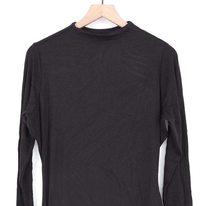 Naked Wardrobe Black Mock Neck Long Sleeve Bodycon Mini Dress 3X