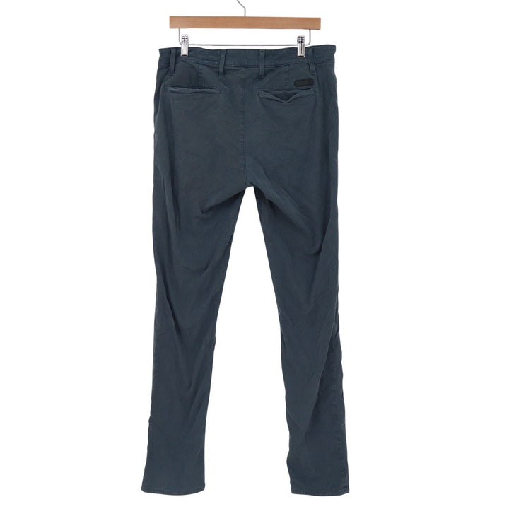 AG Adriano Goldschmied Jamison Skinny Chino Pants Slate Blue Grey Mens 33x32
