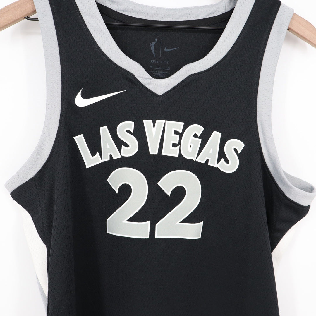 Nike Las Vegas Aces A'ja Wilson 22 Explorer Edition WNBA Jersey Black Womens M