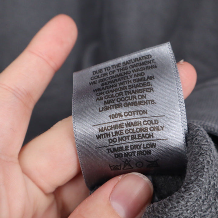 American Giant Crewneck Short Sleeve Sweatshirt Charcoal Gray Size M Made in USA