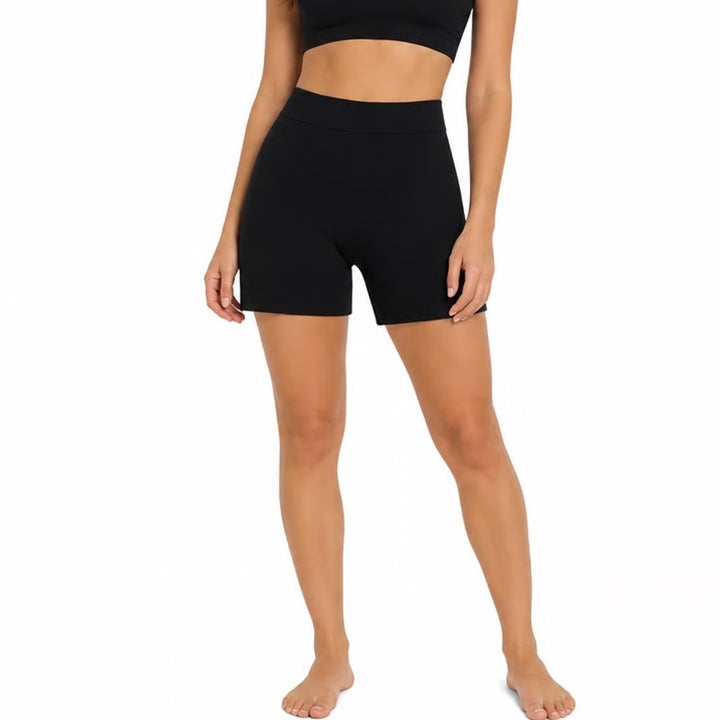 Old Navy Biker Shorts Womens Medium Black Cotton Stretch Yoga Running Activewear