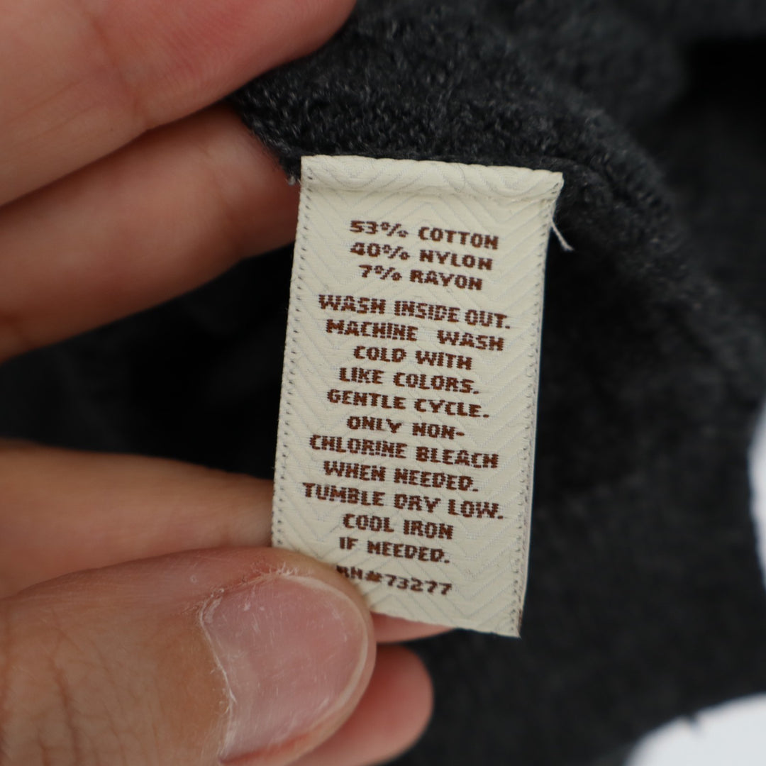 Sonoma Life + Style Sweater Womens XL Black Cotton Woven Textured Knit Ribbed