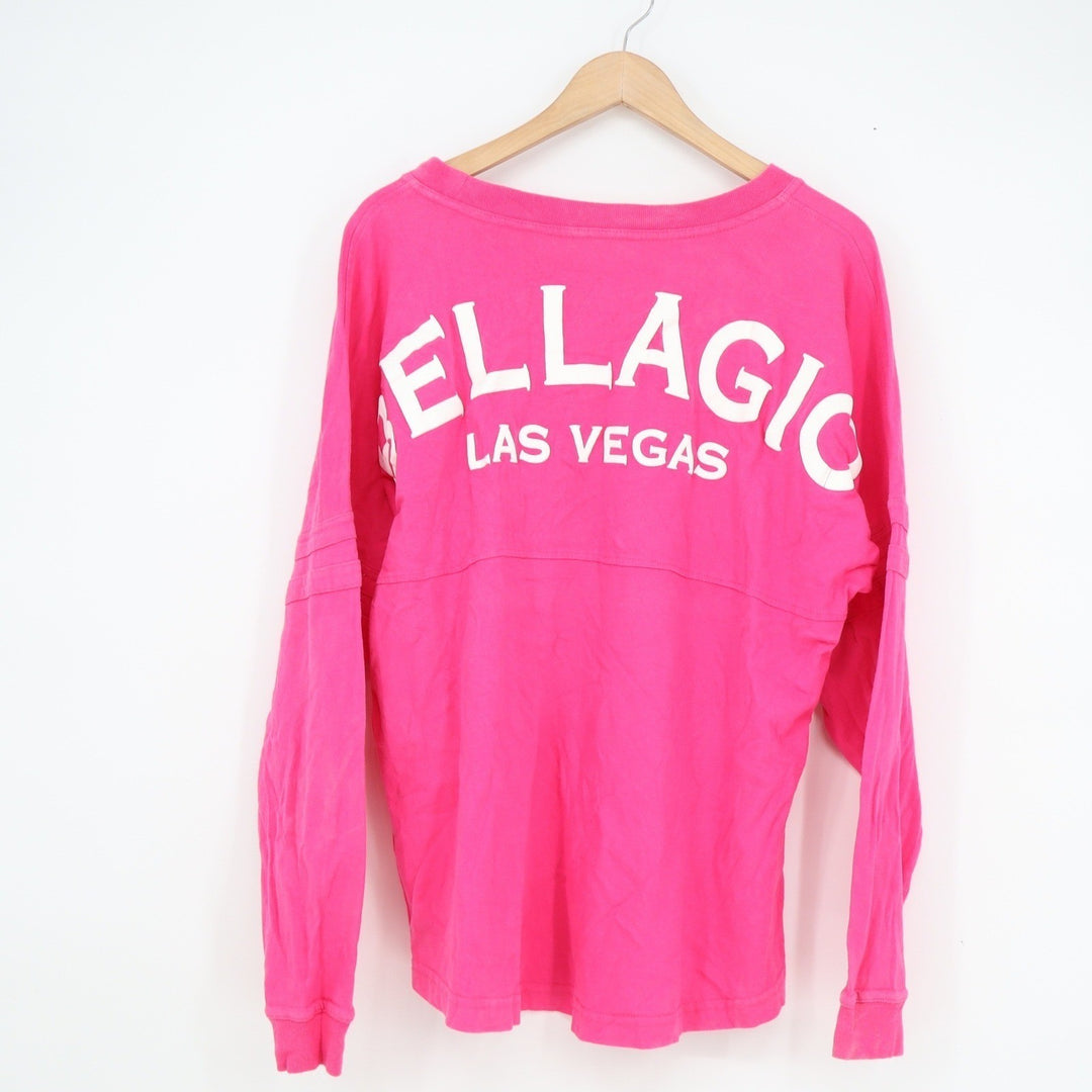 Boxercraft Bellagio Las Vegas Spirit Jersey Pink Long Sleeve Graphic Shirt M