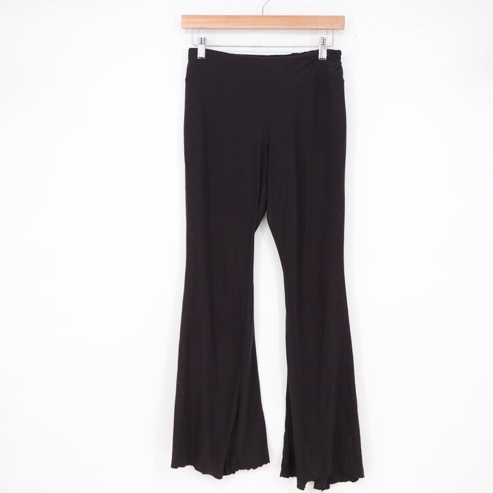 No Boundaries Black Flare Yoga Pants Small S 3-5 Recycled Polyester Athleisure