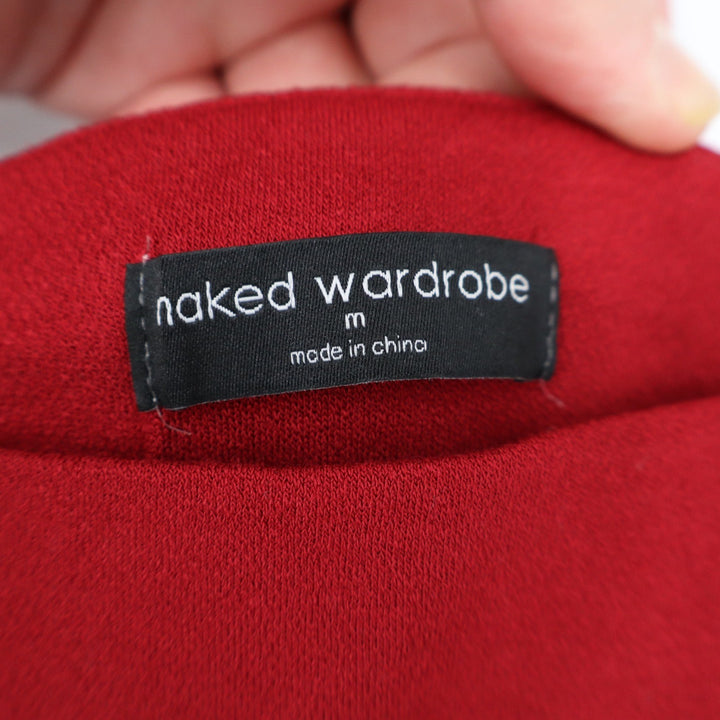 Naked Wardrobe Red High Waisted Bodycon Maxi Skirt NW-S0044 Mens Size Medium