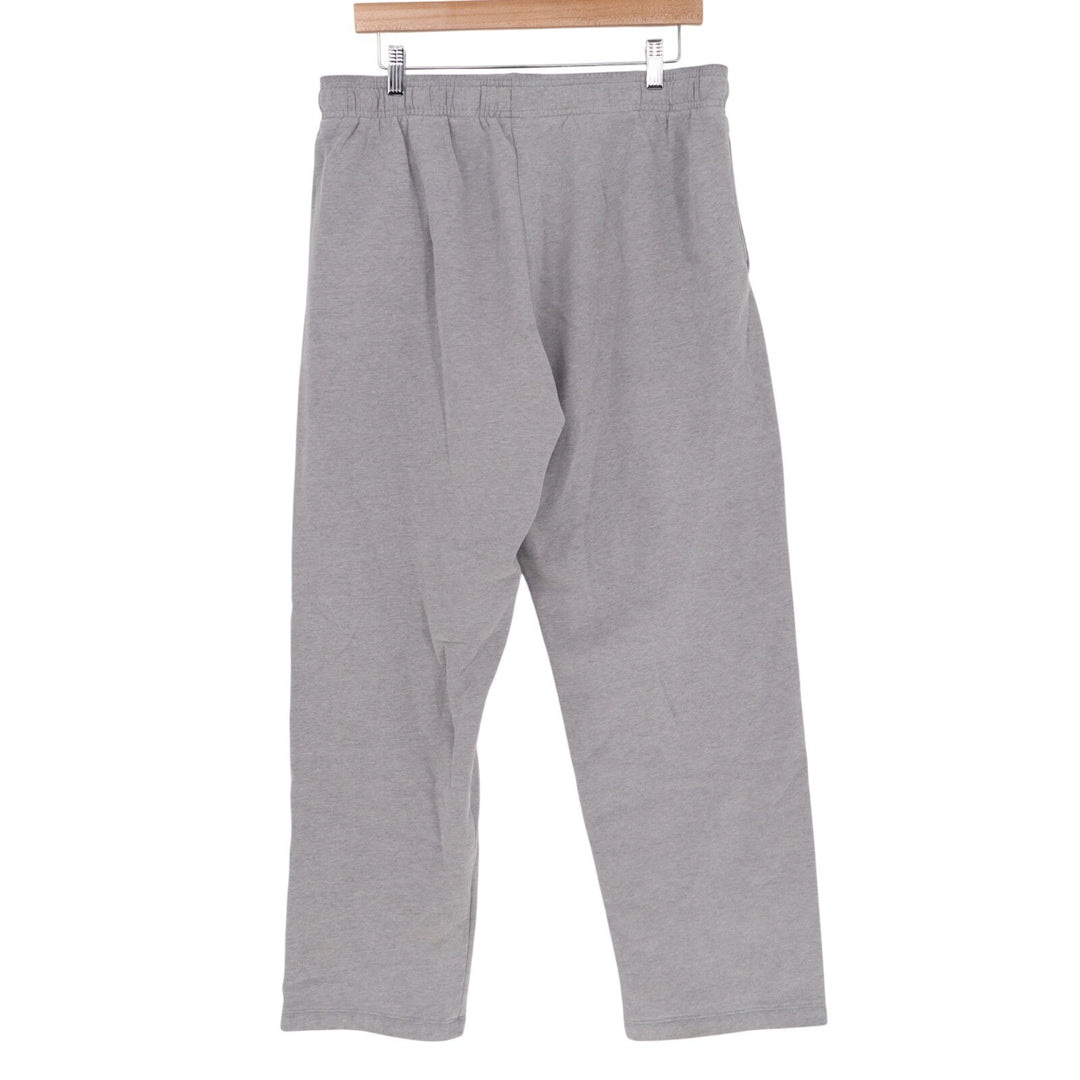 Tek Gear Sweatpants Womens Large Gray Cotton Fleece Slash Pockets Straight Leg