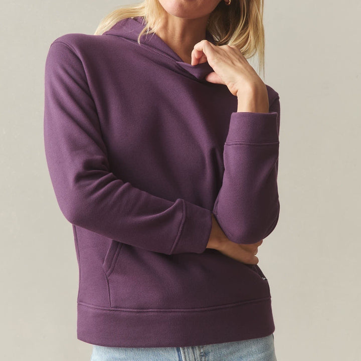American Giant Midweight Hoodie Womens XS Blackberry Wine Cotton Kangaroo Pocket