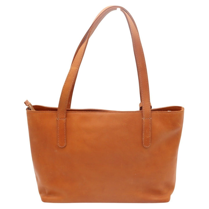 Parker Clay Eden Carryall Womens Handbag Brown Leather Crossbody Strap Tote Bag