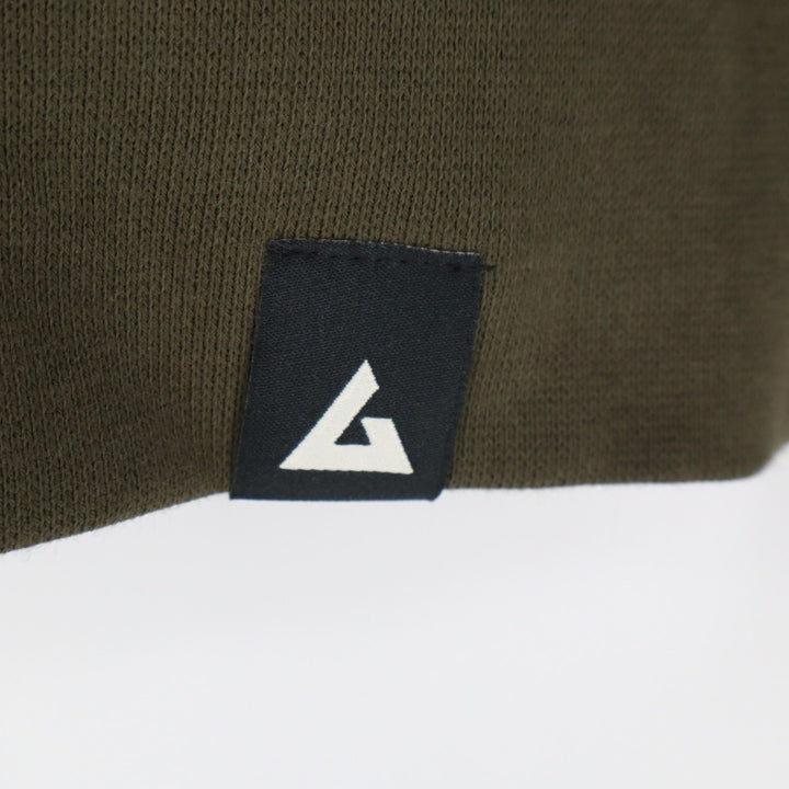 American Giant Diamond Stitch Classic Full Zip Hoodie Mens Small Olive Green