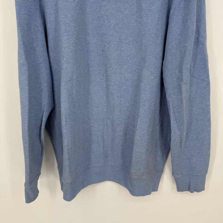 Kirkland Signature XL Blue 1/4 Zip Pullover Sweatshirt 100 Cotton Men's Casual