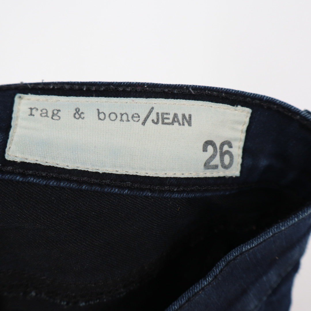 Rag Bone Jean Womens Size 26 Dark Indigo Skinny Zipper Ankle Jeans W15351382