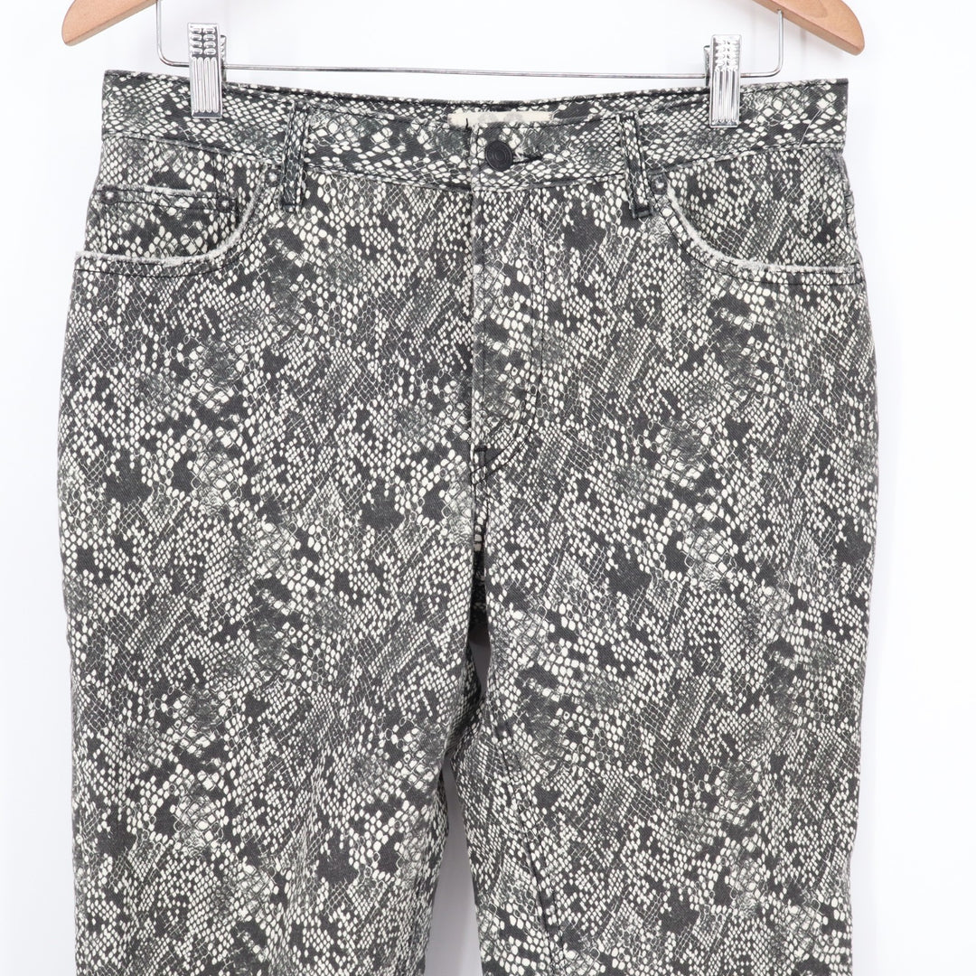 Free People We The Free Maggie Crop Jeans Women 28 Multi Denim Cotton Distressed