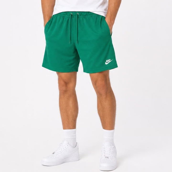 Nike Mens Green Mesh Athletic Shorts Standard Fit Size M NEW