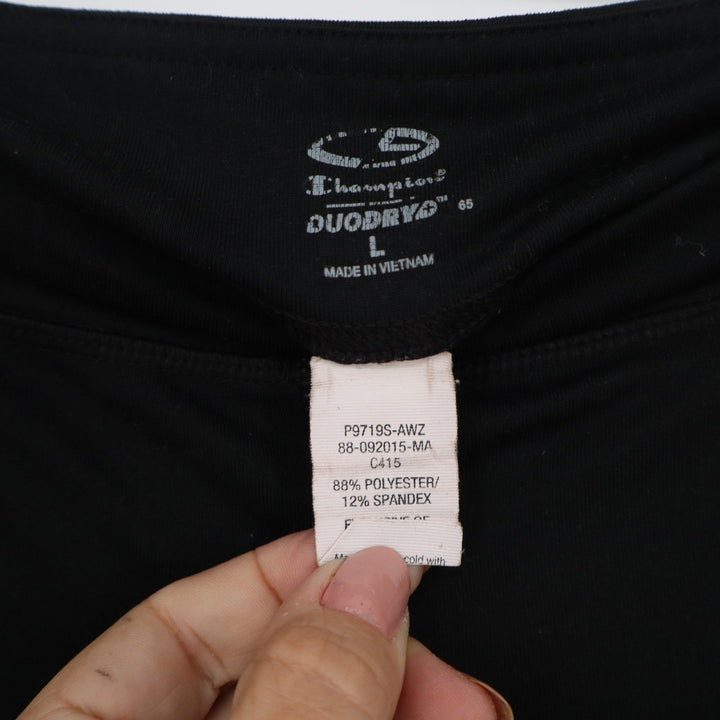 Champion Duo Dry Black Athletic Leggings Pants Womens Size L