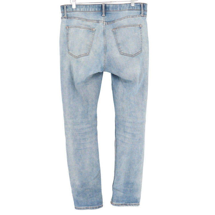 Old Navy 360 Degree Stretch Slim Jeans Mens 34x32 Light Wash Distressed Blue