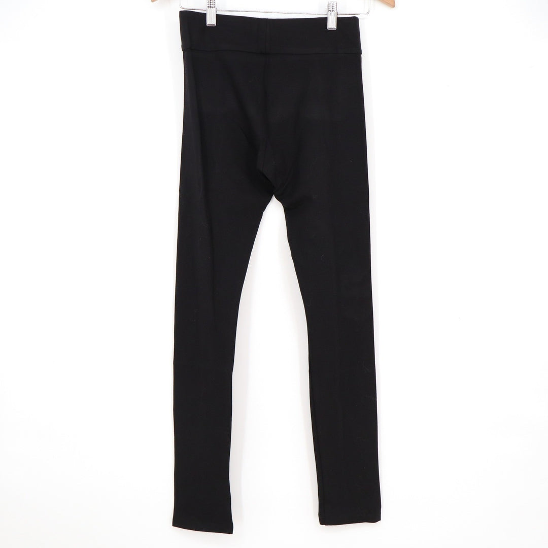 Serra Womens Black Ponte Knit High Waisted Seamed Leggings Pants Size 10