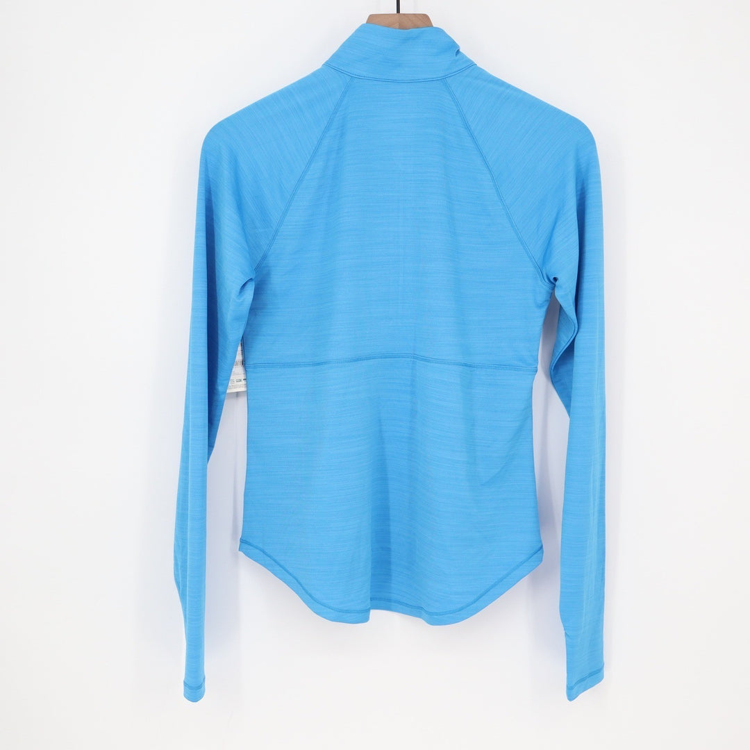 DSG Womens Movement 1/4 Zip Pullover Aqua Blue Heather Size S NEW