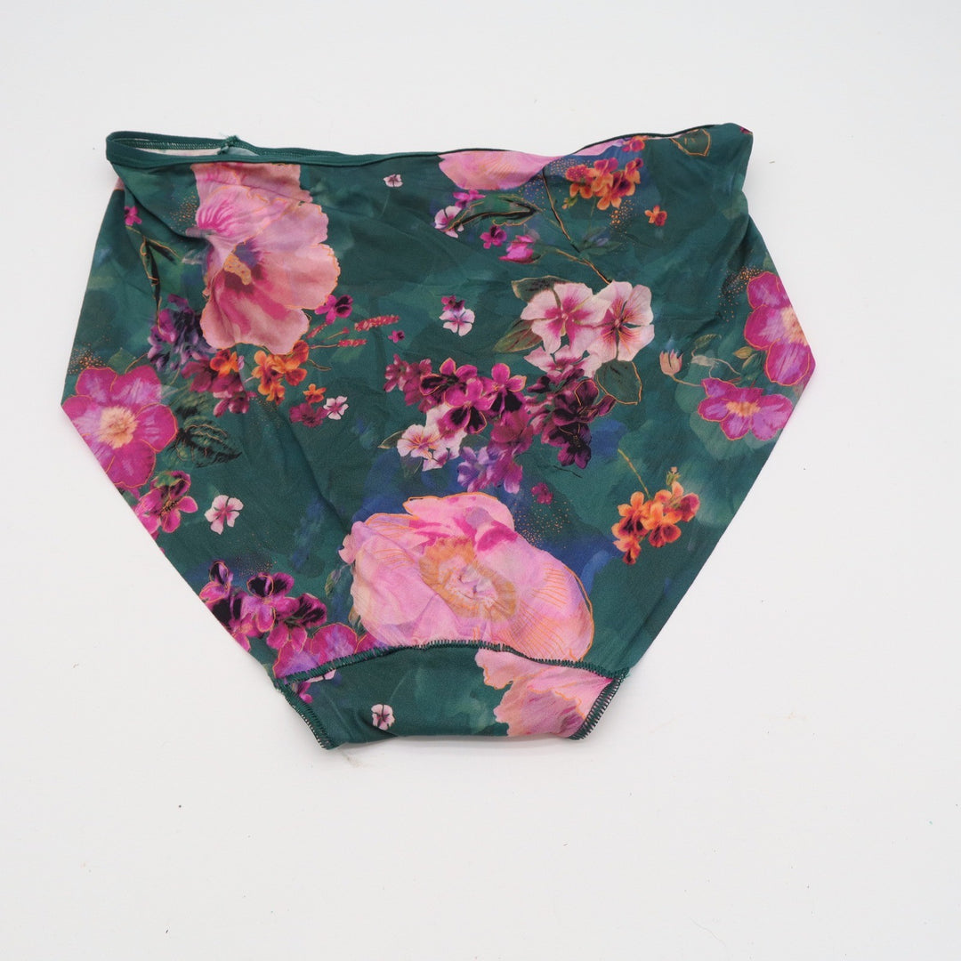 Soma Vanishing Edge Micro High Leg Panties XL Drama Blooms Mini Forest Floral