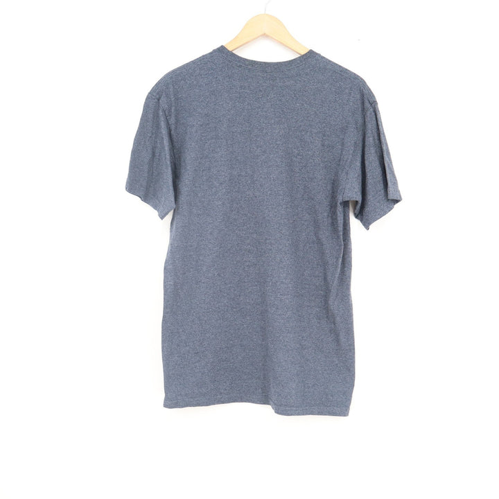 Vans Mens Graphic Logo T-Shirt Heather Grey Red Short Sleeve Size Medium